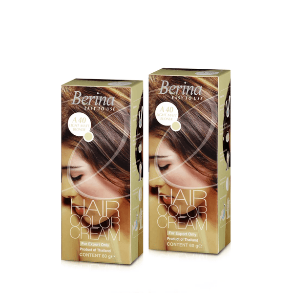 Berina Professional | Permanent Hair Color Cream | 60gm  Long Lasting Color (Pack of 2)